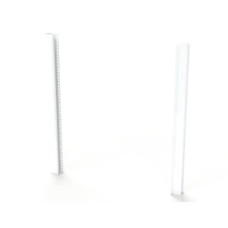 Saginaw Control & Engineering Rack, 28 in. H x 1.97 in. W x 2.44 in. L, Steel SCE-60RA24WS